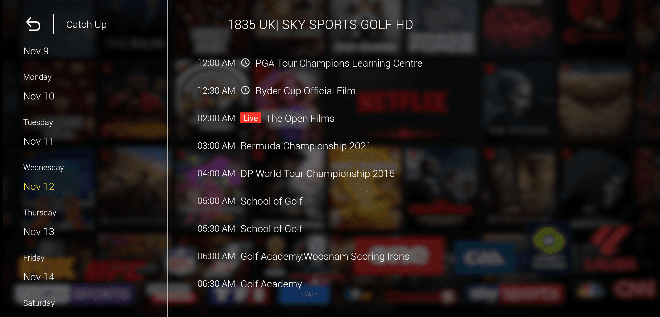Catch‑Up & DVR