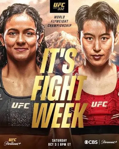 UFC 332 Prelims and Main Event, Saturday 3 October
