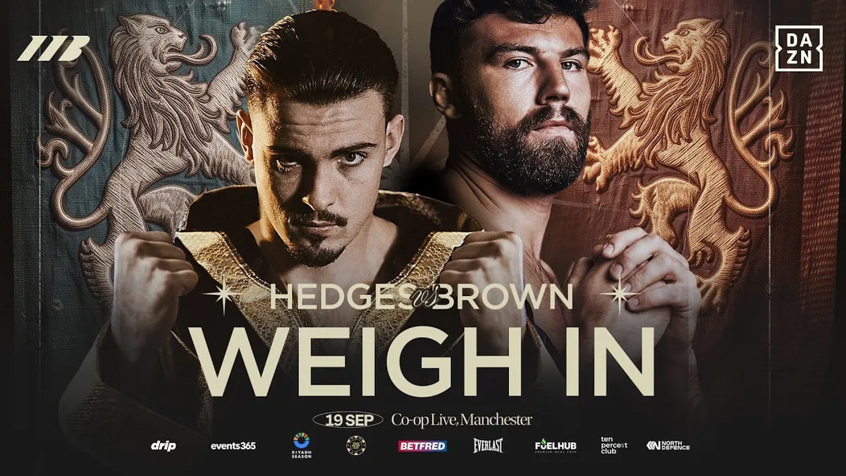 Hedges vs. Brown Boxing Match 2023, Saturday 19 September
