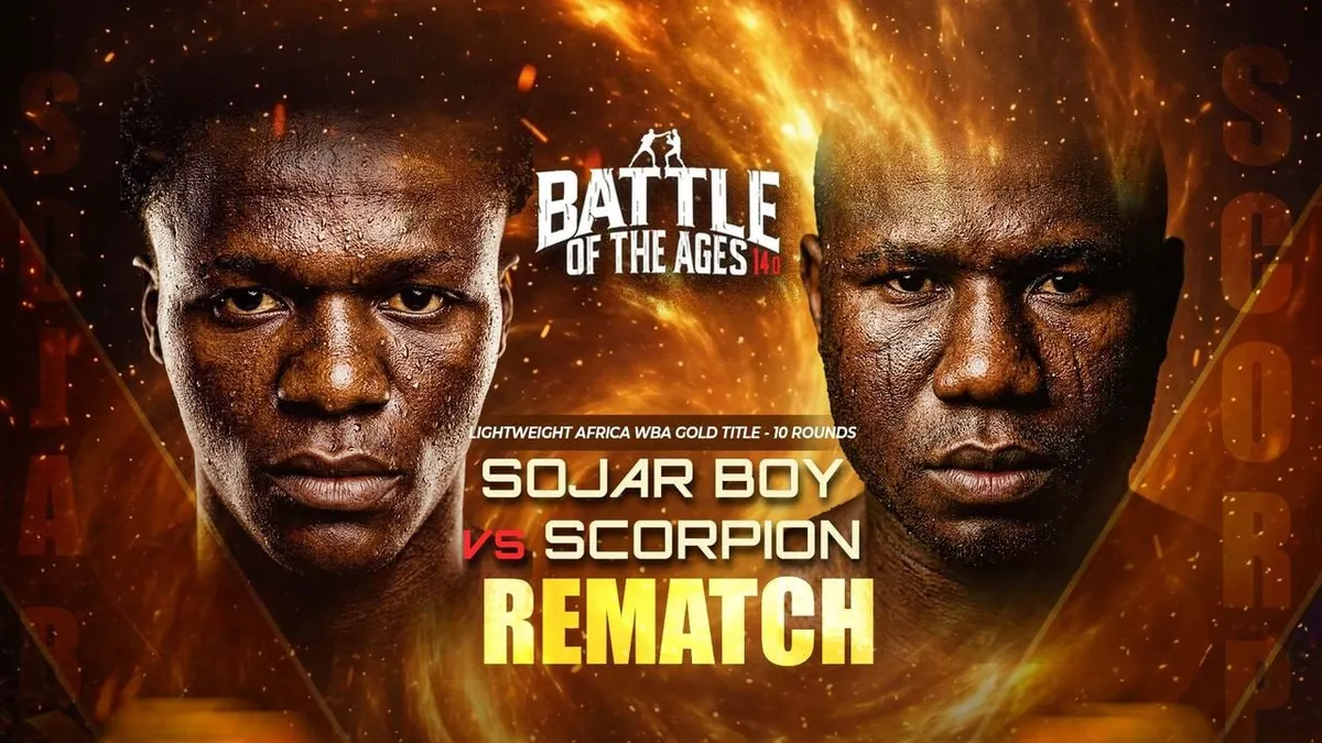 Sojar Boy vs. Scorpion Live Event, Saturday 26 September