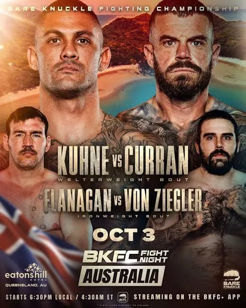 BKFC Fight Night: Hepi vs. Shewmaker, Saturday 3 October