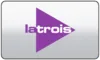 BE| LA TROIS ᴿᴬᵂ logo