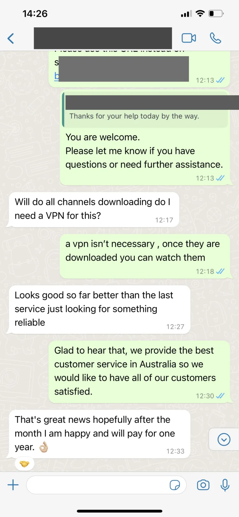 WhatsApp client screenshot 6